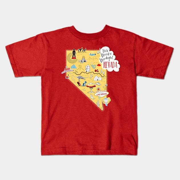 Weird Nevada Kids T-Shirt by artninja